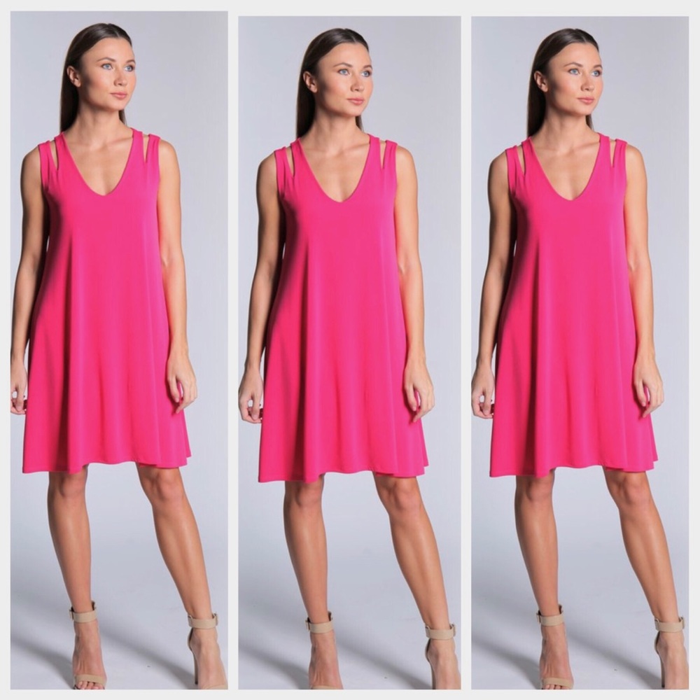 Hot Pink Shift Dress